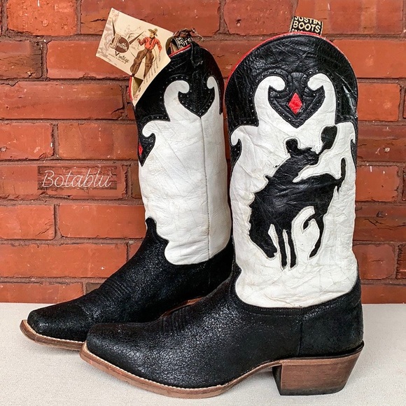 JUSTIN Vintage Collection Rare Rodeo Cowboy Boots - Picture 2 of 12
